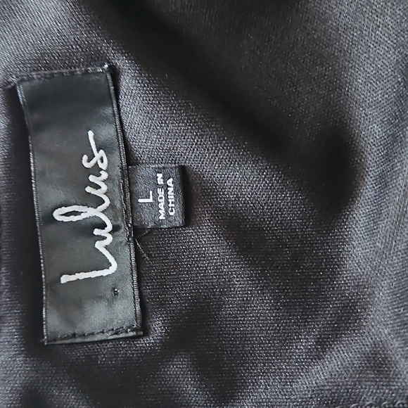 LULU S Black Bodycon Maxi Dress Strap Size L - Picture 4 of 9